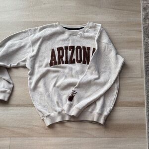 Arizona Women's Beige Crewneck Sweater